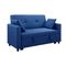 Two Seater Sofa Bed / Fabric Blue 154x100x93cm (Bed 130x190x44) ZWW Imola