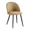 Chair Steel Black/Fabric Gold-Brown 50x57x81cm  ZWW Bella