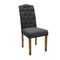 Chair Natural / Dark Grey Fabric 46x61x100cm ZWW Wendy 