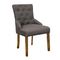 Chair Natural / Brown Fabric 56x63x93cm ZWW Bocca