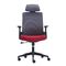 Manager Armchair Mesh Grey/ Fabric Bordeaux 64x66x116/128cm ZWW BF8900