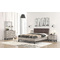 King-size Bed 160x200 N69 Brown Technoderma Grey