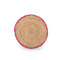 Place mat Seagrass-Polyester D.38cm​ NEF-NEF Velez/ Pink