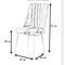 Chair Grey Fabric/ Metal Black 46x49x92cm Fidelio Delux