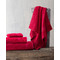 Πετσέτα Προσώπου 50x90cm Βαμβάκι Rythmos Illusion/ Κόκκινο 