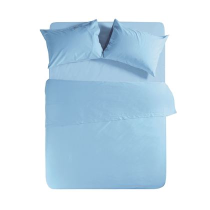 Fitted Bed Sheet 180x200+35cm Cotton NEF-NEF Basic/ Sky 024424