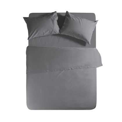 Pair of Pillowcases 52x72cm Cotton NEF-NEF Basic/ Dark Grey 011712