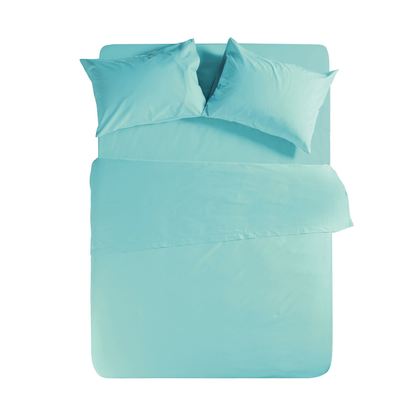 Pair of Pillowcases 52x72cm Cotton NEF-NEF Basic/ Aqua 011712