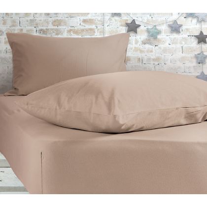 Fitted Bed Sheet 140x200+30cm Cotton NEF-NEF Jersey/ Linen 024429