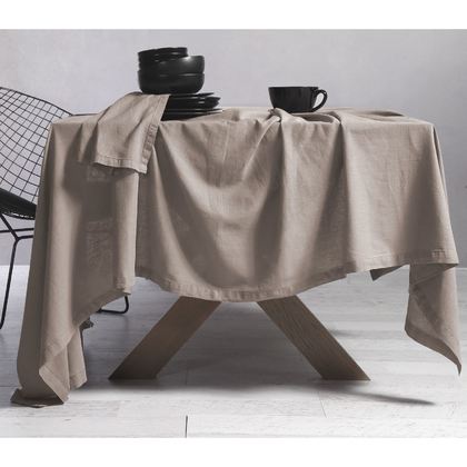 Tablecloth 150x250cm NEF-NEF Cotton-Linen/ Beige 023433​