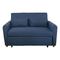 Καναπές/ Κρεβάτι Ύφασμα Μπλε 140x86x86cm/ Κρεβάτι 118x189x45cm ZWW Motto Ε992,1