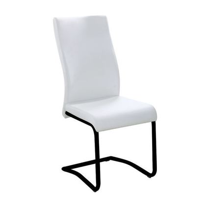 Σετ Καρέκλες 4 τμχ Μέταλλο Βαφή Μαύρο - Pvc Ecru 46x52x97cm ZWW Benson ΕΜ931,1Μ