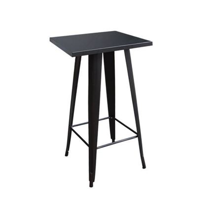 Bar Table Steel Black 60x60x101cm ZWW Relix Ε5203,11