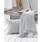Two Seater Sofa Throw 180x240cm Cotton/ Polyester Rythmos Caleb/ Grey