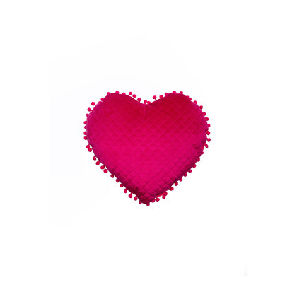 Διακοσμητικό Μαξιλάρι Καρδιά 40x38 Palamaiki Elwin Collection Elwin Fuchsia Microfiber