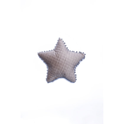 Διακοσμητικό Μαξιλάρι Αστέρι 34x34 Palamaiki Elwin Collection Elwin Beige Microfiber