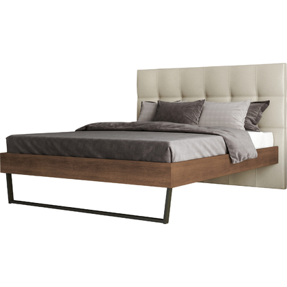 Κρεβάτι Υπέρδιπλο 150x200cm Sarris Bros Royal/ Walnut Με Επιλογή Χρώματος