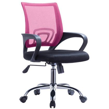 BF2101-F (with relax) Office Chair Chrome/Pink-Black Mesh  ΕΟ254,71F