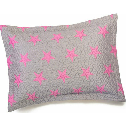 Set Of 2 Pillowcases 50x70 Melinen Kids Line Stars Girl Microfiber 