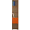 Kid's Bookcase With a Closet 40x30x180cm Sarris Bros/ Oak-Orange