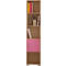 Βιβλιοθήκη Παιδική Με Ντουλάπι Μελαμίνη 40x30x180cm Sarris Bros/ Oak-Pink Με Επιλογή Χρώματος