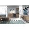 Βιτρίνα Dark χρώμα Βελανιδιά+black stone 53x197x39 Home Furniture
