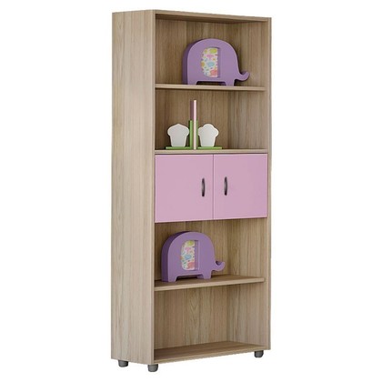 Kids' Double Bookcase/Oak Lilac