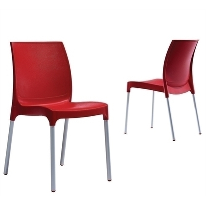 Καρέκλα Αλουμινίου Novussi 42x58x82(45) Norman Κόκκινο