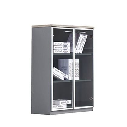 PROGRESS Cabinet Elm/Grey (Glass Doors) ZWW 80x40x120cm ΕΟ815