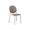Καρέκλα Πολυπροπυλενίου Erica (54,5x50,5x86) Nardi Λευκό/Σταχτί