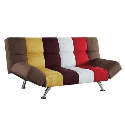 SNAP Καναπές - Κρεβάτι Σαλονιού - Καθιστικού Ύφασμα Patchwork 186x97x91cm Bed:186x116x40cm Ε9688,4