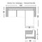 DOVER Καναπές Σαλονιού, Γωνία Αναστρέψιμη, Ανακλινόμενα Κεφαλάρια, Ύφασμα Γκρι 198x149x86 H.74/89cm Ε9929,4