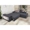  Karina Γωνιακός καναπές κρεβάτι με αποθηκευτικό χώρο & 2 σκαμπό 278x218εκ Γκρί  Δεξιά Γωνία