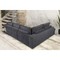Karina Γωνιακός καναπές κρεβάτι με αποθηκευτικό χώρο & 2 σκαμπό 278x218εκ Γκρί  Αριστερή Γωνία