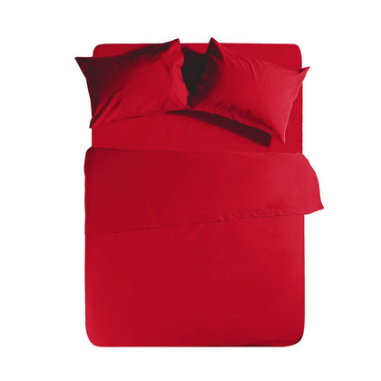 Fitted Bed Sheet 120x200+30cm NEF-NEF Basic/ Red 