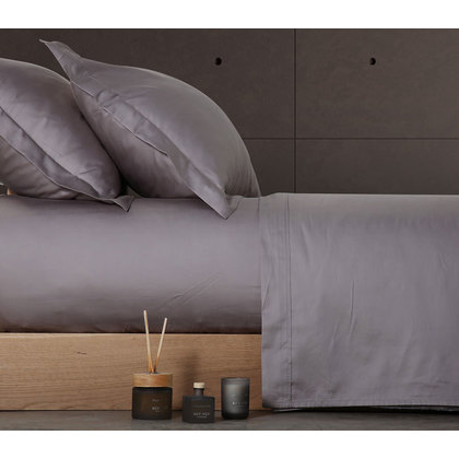 King Size Fitted Bed Sheet 180x200+35cm Cotton NEF-NEF Elements/ Anthracite 028929