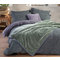 Queen Size Velour Blanket 220x240cm Polyester NEF-NEF Loft/ Dark Grey 029008