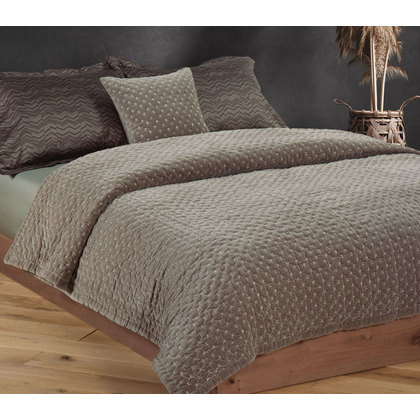Queen Size Handmade Bedspread 230x240cm Cotton/ Polyester NEF-NEF Shepard 029411