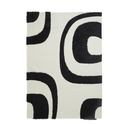Χαλί 160x230cm Royal Carpet Toscana Shaggy Shira Black White