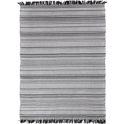 Χαλί 160x230 Royal Carpet Urban Cotton Kilim Samaira Black White