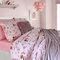 Kid's Bed Sheets Set 3pcs 170x240cm Nexttoo 3167 Pink 100% Cotton Percale 160TC 