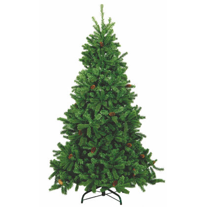 Χριστουγεννιάτικο Δέντρο Καρφωτό Πράσινο με Μεταλλική Βάση 270cm HO 20640
