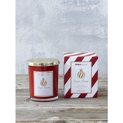 Scented Candle 350gr Nima Home Ginger Brown 27167