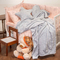 Kid's Single Size Blanket Fleece Starito Silver 160x220 Melinen Home 100% Polyester