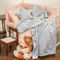 Baby's Blanket Fleece Starito Silver 107x160 Melinen Home 100% Polyester