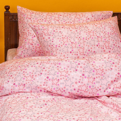 Set of 2 Pillowcases 50x70 Melinen Home Winter Line Kids Astra Girl 100% Flannel Cotton