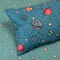 Set of 2 Pillowcases 50x70 Melinen Home Kids Line Galaxy Petrol 100% Cotton 144TC