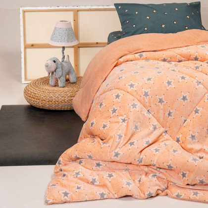 Kid's Single Blanket/Duvet 160x220 Melinen Home Mini Stars Girl 100% Polyester