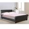 Υπέρδιπλο Κρεβάτι Ξύλο/Ύφασμα (Στρώμα 160x200cm) Harmony Ανθρακί Ε8052,5