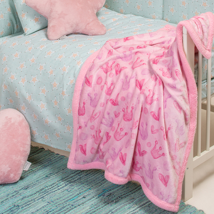 Baby's Blanket Fleece Princess 80x105 Melinen Home 100% Polyester